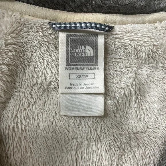 The North Face White Fleece Deep Pile Sherpa 1/4 Zip Pullover Women’s Size XS/tp - Picture 8 of 9